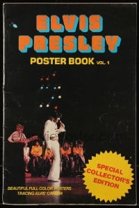7g028 ELVIS PRESLEY POSTER BOOK VOL. 1 softcover book 1977 great full-color images you can display!