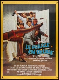 7g730 BACHELOR PARTY French 1p 1984 wild wacky image of hard partying Tom Hanks & sexy legs!