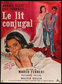 7g776 CONJUGAL BED French 1p 1963 L'Ape Regina, Ugo Tognazzi, art of sexy Marina Vlady in bed!
