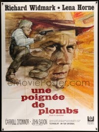 7g787 DEATH OF A GUNFIGHTER French 1p 1969 different art of Richard Widmark by Rene Ferracci!