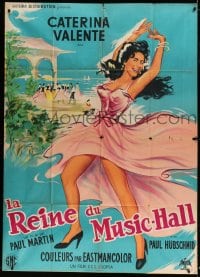 7g788 DU BIST MUSIK French 1p 1956 wonderful artwork of sexy Caterina Valente dancing!