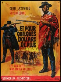 7g806 FOR A FEW DOLLARS MORE French 1p R1970s Sergio Leone, Mascii art of Clint Eastwood & Van Cleef