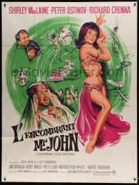7g838 JOHN GOLDFARB, PLEASE COME HOME French 1p 1965 Grinsson art of sexy dancer Shirley MacLaine!