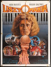 7g868 LISZTOMANIA French 1p 1975 Ken Russell directed, Roger Daltrey, different art by Jean Mascii!
