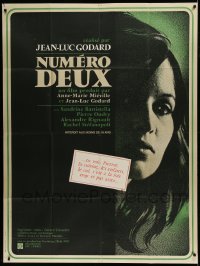7g902 NUMBER TWO French 1p 1975 Jean-Luc Godard's Numero Deux, art of Battistella by Clement Hurel!