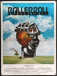 7g932 ROLLERBALL French 1p 1975 cool completely different artwork by Jouineau Bourduge!