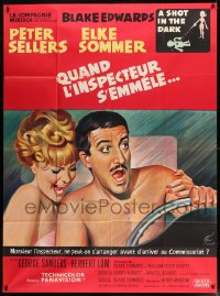 7g940 SHOT IN THE DARK French 1p 1965 Peter Sellers & Elke Sommer, different Boris Grinsson art!