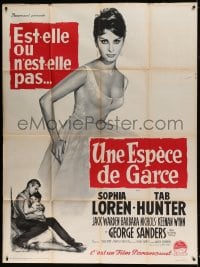 7g964 THAT KIND OF WOMAN French 1p 1960 full-length art of beautiful Sophia Loren by Roger Soubie!