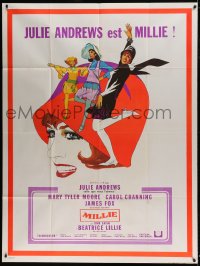 7g969 THOROUGHLY MODERN MILLIE French 1p 1967 Bob Peak art of singing & dancing Julie Andrews!