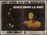 7g640 WAIT UNTIL DARK French 4p 1968 c/u of blind Audrey Hepburn, who is terrorized by a burglar!