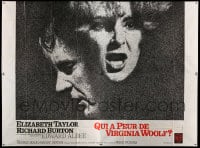 7g641 WHO'S AFRAID OF VIRGINIA WOOLF French 4p 1967 Elizabeth Taylor, Richard Burton, Mike Nichols!