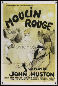 7g672 MOULIN ROUGE French 32x47 R1980s Jose Ferrer as Toulouse-Lautrec, different Gaborit art!