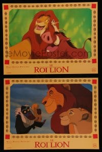 7g646 LION KING set of 11 French LCs 1994 classic Disney cartoon set in Africa, great images!