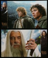 7g647 LORD OF THE RINGS: THE TWO TOWERS 12 French LCs 2002 J.R.R. Tolkien & Peter Jackson epic!