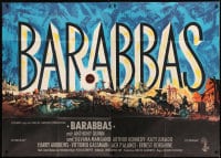 7g144 BARABBAS German 2p 1962 Richard Fleischer, Anthony Quinn, Silvana Mangano, cool title artwork!