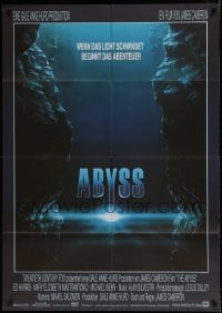 7g147 ABYSS German 33x47 1989 directed by James Cameron, Ed Harris, Mary Elizabeth Mastrantonio