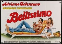 7g167 SEGNI PARTICOLARI BELLISSIMO German 33x47 1984 Casaro art of Celentano tanning by sexy girl!