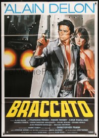 7g512 LE BATTANT Italian 1p 1983 great art of thief Alain Delon with gun protecting Anne Parrilaud!