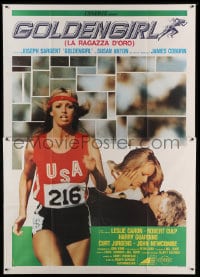 7g344 GOLDENGIRL Italian 2p 1979 James Coburn, stunner Susan Anton is programmed to win the Olympics