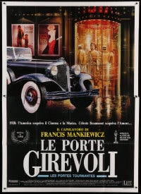 7g363 LES PORTES TOURNANTES Italian 2p 1989 Casaro art of Rolls-Royce outside movie theater!