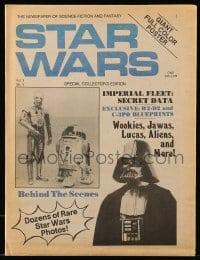 7g075 STAR WARS vol 1 no 1 magazine 1977 George Lucas, dozens of rare photos, some behind the scenes