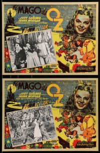 7g139 WIZARD OF OZ 5 Mexican LCs R1990s Judy Garland, Haley, Lahr & Bolger, all the best scenes!