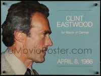 7g104 CLINT EASTWOOD FOR MAYOR OF CARMEL 12x16 political campaign 1986 limited edition!