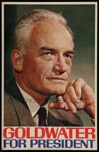 7g108 GOLDWATER FOR PRESIDENT 11x17 political campaign 1964 he ran against Lyndon B. Johnson!