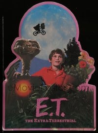 7g058 E.T. THE EXTRA TERRESTRIAL die-cut standee 1982 Spielberg classic, best bike over moon image!