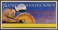 7g012 UNITED STATES NAVY 11x21 WWII war poster 1940s Matt Murphey art of military welder!