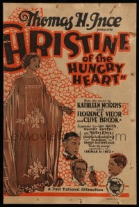 7g186 CHRISTINE OF THE HUNGRY HEART WC 1924 Florence Vidor, Clive Brook, Ian Keith, Warner Baxter