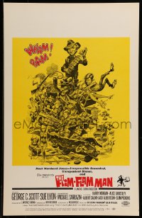 7g198 FLIM-FLAM MAN WC 1967 Geroge C. Scott as ultimate con man, Sue Lyon, Jack Davis art!