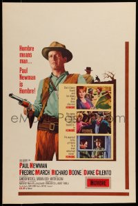 7g210 HOMBRE WC 1966 full-color image of Paul Newman, Fredric March, directed by Martin Ritt
