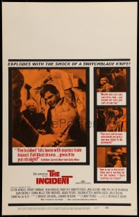 7g214 INCIDENT WC 1968 Beau Bridges, Martin Sheen, explodes with the shock of a switchblade knife!