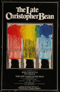 7g224 LATE CHRISTOPHER BEAN stage play WC 1981 based on work by Rene Fauchois, great colorful art!