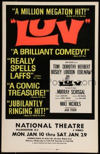 7g229 LUV stage play WC 1966 original production directed by Mike Nichols!