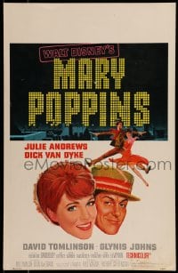 7g235 MARY POPPINS WC 1964 Julie Andrews & Dick Van Dyke in Walt Disney's musical classic!