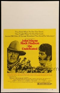 7g292 UNDEFEATED WC 1969 great Civil War cast portrait with John Wayne & Rock Hudson!
