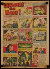 7g034 INVADERS FROM MARS pressbook 1953 classic sci-fi, includes cool full-color comic strip herald!
