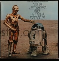 7g071 STORY OF STAR WARS soundtrack record 1977 George Lucas' movie narrated by Roscoe Lee Browne!