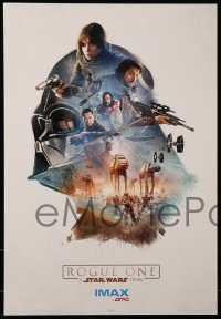 7g076 ROGUE ONE set of 3 IMAX mini posters 2016 A Star Wars Story, cool different montage art!