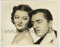 7h176 AFTER THE THIN MAN 8x10 still 1936 wonderful close up of stars Myrna Loy & William Powell!