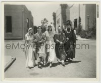 7h179 ALI BABA GOES TO TOWN candid 8x10 still 1937 Eddie Cantor & top cast in costume on studio lot!