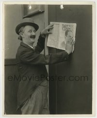 7h220 BEN TURPIN 8x10 still 1920s the cross-eyed comedian holding an issue of Picture Show magazine!