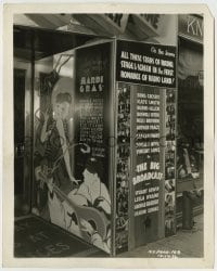 7h228 BIG BROADCAST candid 8x10 still 1932 incredible theater front display w/lots of stills, rare!