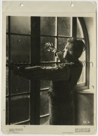 7h238 BLITHE SPIRIT 8x11 key book still 1945 Margaret Rutherford by window, David Lean, Noel Coward