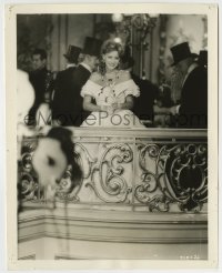 7h276 CAMILLE candid 8x10.25 still 1937 beautiful Greta Garbo caught in a happy mood between scenes!