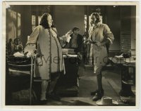 7h278 CAPTAIN BLOOD 8x10.25 still 1935 close up of Errol Flynn talking to Governor George Hassell!