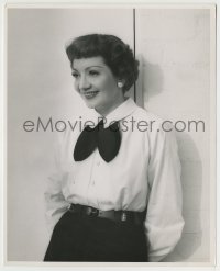 7h303 CLAUDETTE COLBERT deluxe 8x10 still 1950s great smiling portrait by John Engstead!