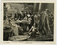 7h304 CLEOPATRA 8x10.25 still 1934 Cecil B. DeMille, William as Caesar smiles at Claudette Colbert!